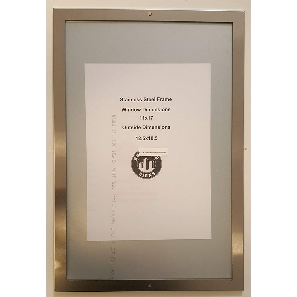 ELEVATOR PICTURE FRAME 11" X 17" stainless Steel
