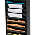 thumbnail image 3 of Medical Chart Hanging Wall File Holder, 11 Pockets, Black, 3 of 4