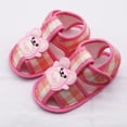 thumbnail image 3 of Baby Infant Boy Girl Sandals Newborn Cotton Non-Slip Soft Sole Sandals for Baby Boys Girls Open-Toe Outdoor Casual Summer First Walkers Shoes, 0-18M, 3 of 5