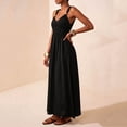thumbnail image 5 of Bxsruta Womens Summer Maxi Dress V Neck Sleeveless Flowy Casual Long Sundresses, 5 of 8