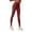 Wine, variant on OSOLU Yoga High Waist Leggings For Women Pants Comfortable And Stretchy In Versatile Sizes And Colors Sky Blue L