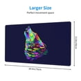 thumbnail image 3 of Bingfone Howling Wolf Large Gaming Mouse Pad,Extended Desk Mousepad With Stitched Edges,Non-Slip Base,Water Resist Keyboard Pad For Gamer, Office & Home, 29.5 X 16 In, 3 of 9