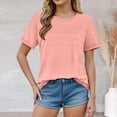 thumbnail image 2 of Gerichy Womens Summer Tops, Blouses for Women Short Sleeve Lace Tops Dressy Casual Tees, Sizes S-2XL Womens Summer Short Sleeve Shirts Trendy T Shirts Dressy Casual Blouses Crew Neck Tunic, 2 of 6