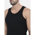 thumbnail image 2 of Picopi Men's TAGLESS ComfortSoft White, Black & Grey 6-Pack Ribbed Tank S-6XL, 2 of 3