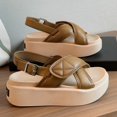 thumbnail image 2 of Sandalias Zapatos de verano para mujer 2023 Plataforma de tendencia Fondo grueso Marcas de mujer Moda de lujo Sandalias casuales de playa Sliders35 Gao Jinjia LED, 2 of 2