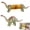 Brontosaurus, variant on Corn Holders Set of 4 – Dinosaur Corn on the Cob Picks Stainless Steel Skewers, Funny BBQ Corn Cob Holders for Grilling, Kitchen & Party Dining Accessories (Triceratops, 1PC)