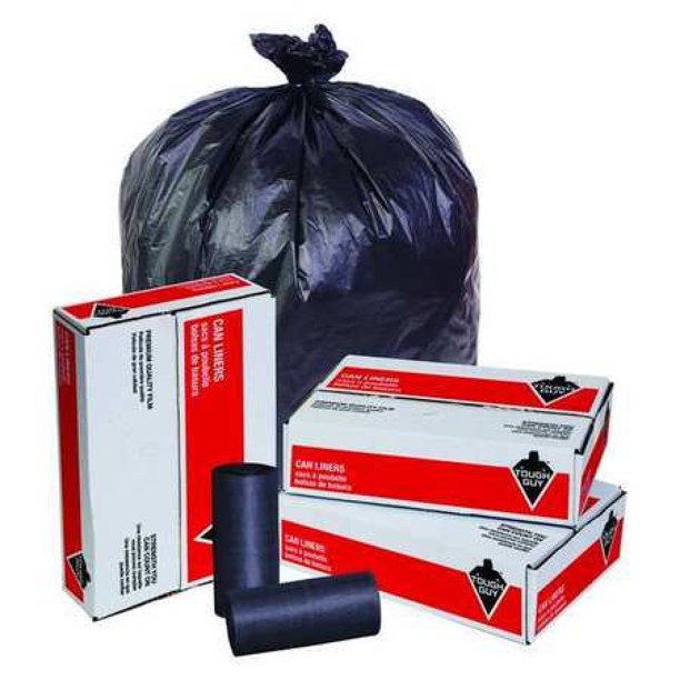 TOUGH GUY 5XL51 Trash Bags, 56 gal., 22 micron, PK150