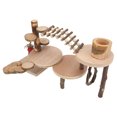 thumbnail image 4 of Juguetes Para La Casa De Mascotas, Parque Infantil Para Hámster, Diversión, Escalada, Madera Natural, Resistente Para Patio De Juegos, Espacio De Ocio Para Animales Pequeños, 4 of 7