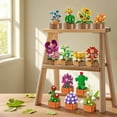 thumbnail image 5 of Cubimana 15 Pack Mini Flower Succulents Building Sets Botanical Collection (1314PCS), 5 of 8