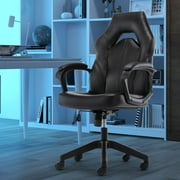 Yangming Racing Gaming Chair, Leather High-Back Office Chair Reclining Computer Chair Weight Capacity 250lbs, Black
