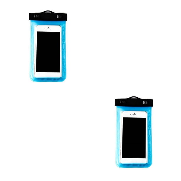 Soidarity Funda impermeable para teléfono móvil, 18x10,5 cm, para 7, 8, Samsung, Azul claro 2piezas Soidarity CBP003847