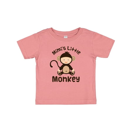 

Inktastic Mimi Little Monkey Grandchild Gift Baby Boy or Baby Girl T-Shirt