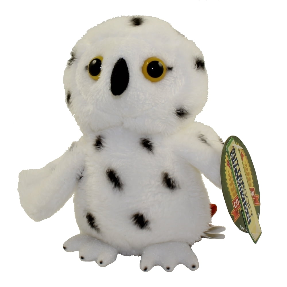 Aurora Plush Hoot SNOWY OWL Rolly Pet 5" Stuffed Animal NEW 