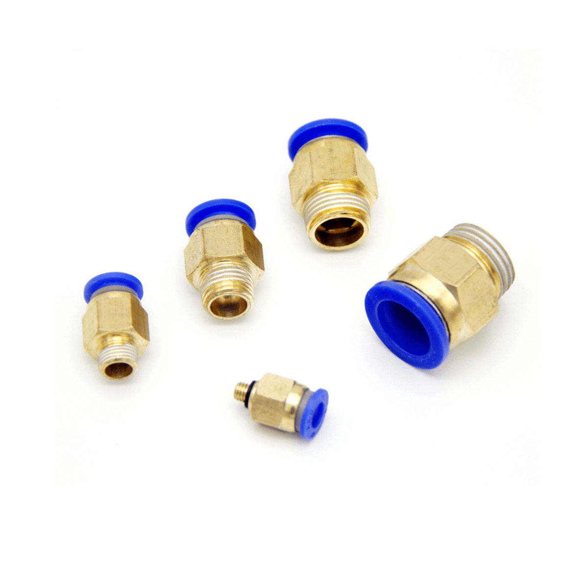 Quick Release Push-in Air Hose Fittings - 6mm 8mm 10mm Female Threaded Pneumatic Connectors 1/8-1/2 BSP