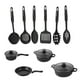 thumbnail image 2 of Juego De Utensilios De Cocina De 13 Piezas: Sartén Antiadherente, Olla Para Sopa, Cacerola Para Leche Con Espátulas Y Tapas De Vidrio, Color Negro, 30x7.5cm Rkxzt, 2 of 8