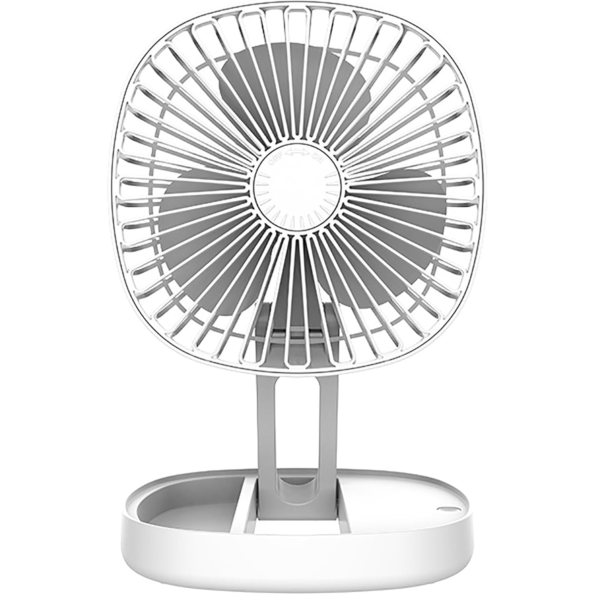 Avoben Portable fan, Thin Handheld Fan, USB Rechargeable Mini Fan, Battery Powered Small Foldable Pocket for Travel, Summer, Gifts for Women, White.