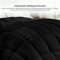thumbnail image 6 of Lux Decor Collection Twin Comforter - Down Alternative Comforter & Duvet Insert - Single Comforter, Black, 6 of 10
