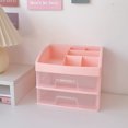 thumbnail image 1 of Caja de almacenamiento de cinta adhesiva de escritorio tipo cajón de plástico para estudiantes, transparente, a prueba de polvo, para el cuidado de la piel y cosméticos, 1 of 5