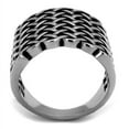 thumbnail image 3 of Luxe Jewelry Designs Men's Stainless Steel Celtic Ring with Jet Black Epoxy - Size 13 (Pack of 2), 3 of 4