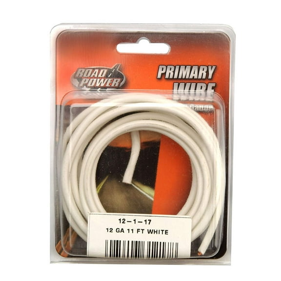 Coleman Cable 12-1-17 12-Gauge 11-Foot Automotive Copper Wire, White