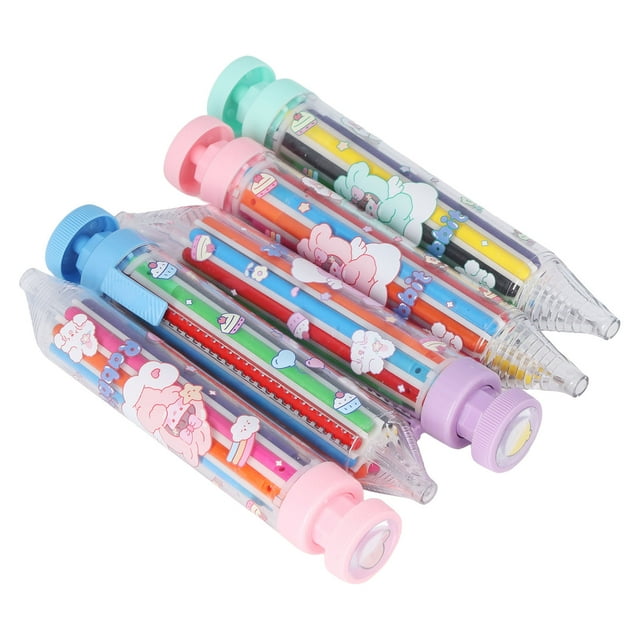 Crayones De Colores, 8 Crayones De Prensa De Colores, Colores Brillantes Seguros, 5 Piezas, Operación Simple Para Pintar