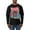 Black, variant on Dean Russo Cosmic Trash Panda Animal Lover Mens Long Sleeve Shirt, Royal, Medium