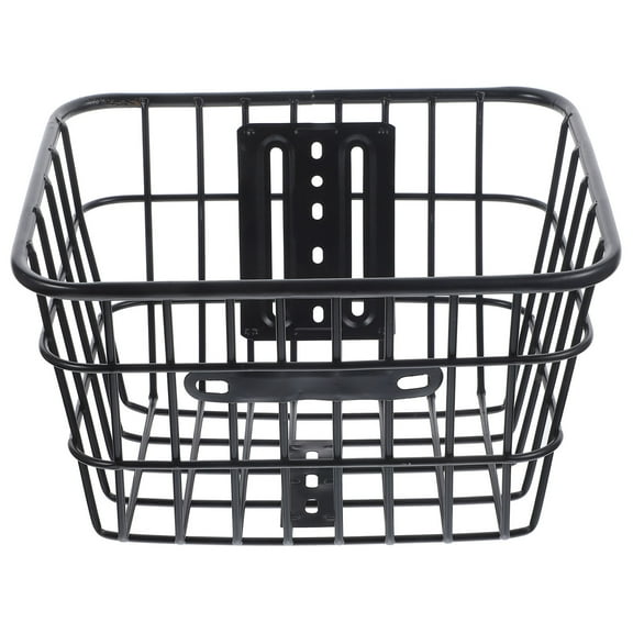 MLINS Bike Basket Baskets Basket Front Cycling Basket Man 27.50X23.00X16.00CM Black