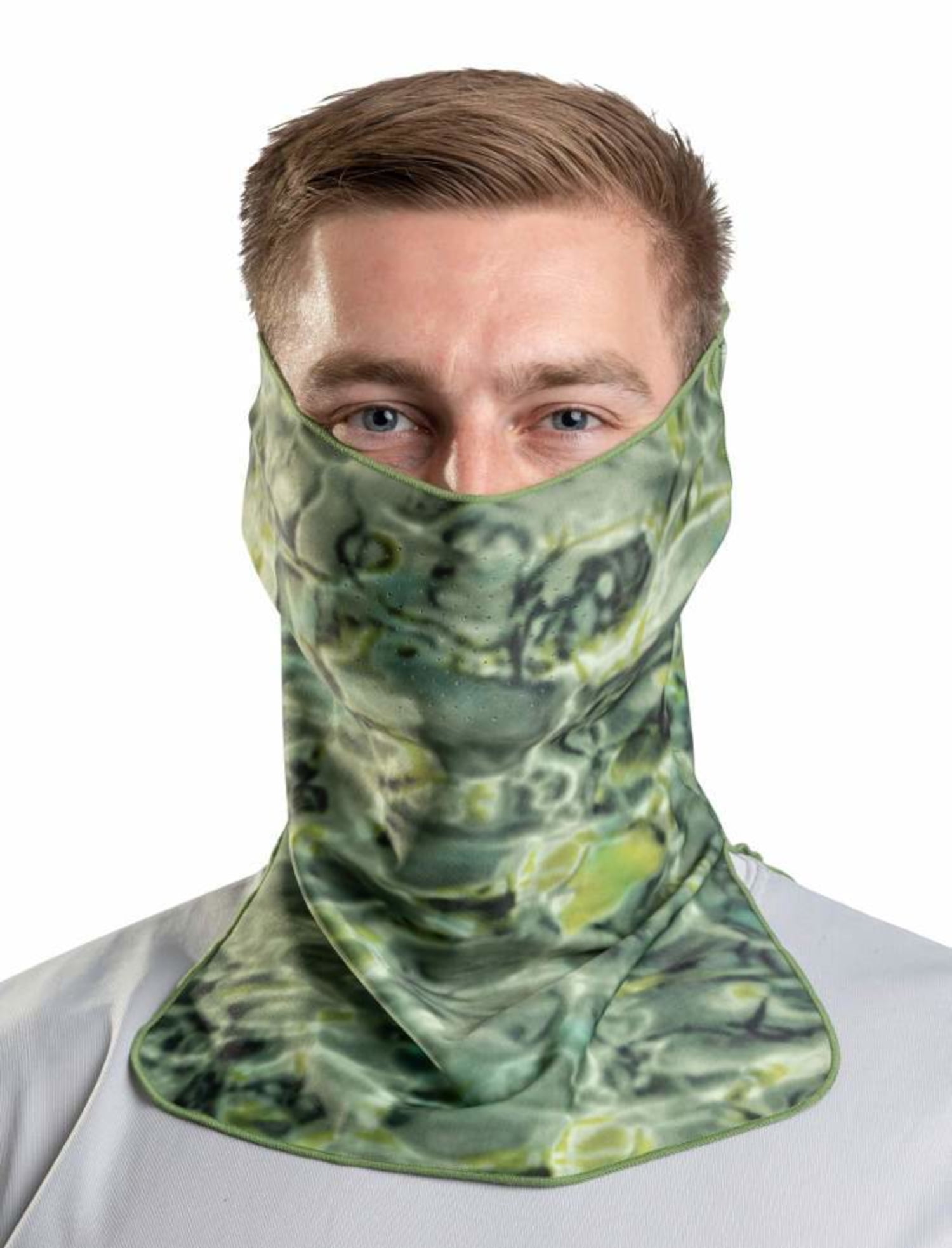 DETALLAN Adult Face Covering Unisex Anti-Fog Reusable Protect Face Cloth with Detachable Eyes Shield Leopard Pattern Camouflage Outdoor Dust-Proof Safety Mouth Face Bandana Balaclavas 