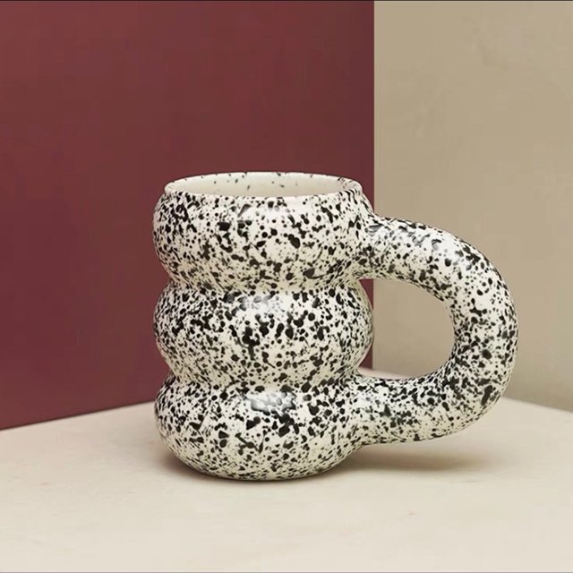 Taza creativa BLESIY ceramica 450ml apariencia de neumático