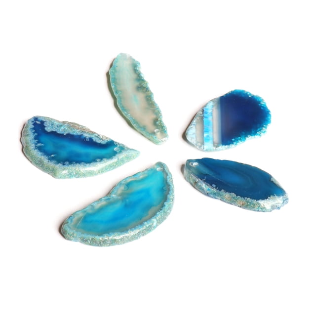 Decoración De Rodajas De ágata, Fabricación De Joyas De Rodajas De ágata De 1,2 A 2 Pulgadas Para Uso Diario