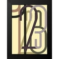 thumbnail image 2 of Design Fabrikken 18x24 Black Modern Framed Museum Art Print Titled - Numbers 1, 2 of 5