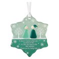 thumbnail image 2 of BKER Snowflake Shaped Sea Friendship Handmade Sea Glass Friend's Friendship, 2 of 4