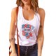 thumbnail image 4 of ABPHQTO Camiseta de tirantes con espalda cruzada para mujer con estampado de bandera de fiesta blanca en los EE. UU., 4 of 5