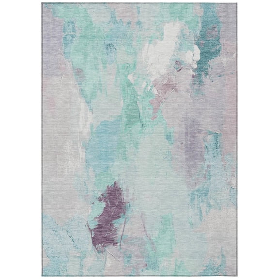 Dalyn Rugs Machine Washable Indoor/Outdoor Chantille Teal 2'6" x 3'10" Rug