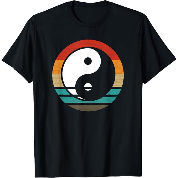 Yin Yang - Camiseta vintage estilo retro