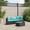 Black and blue, variant on vidaXL Patio Sofa Set with Cushions Lounge Setting Outdoor Furniture Poly Rattan