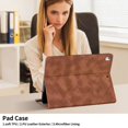 thumbnail image 6 of Decase for 10.5” iPad Air 3rd Generation 2019 / iPad Pro 2017 Cover with Pencil Holder/Pockets,Auto Wake/Sleep,Folio Stand Embossed PU Leather Smart Wallet Shell for iPad Air 3/ Pro 10.5 inch,Brown, 6 of 10