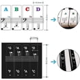 thumbnail image 2 of Detachable Piano Keyboard Sticker, 49/61/54/88 Key Music Keyboard Sticker For Beginners To Learn Piano, 2 of 3