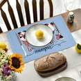 thumbnail image 6 of Promotions! 4PCS Table Mat 4th of July Decoration Anti-Slip Placemat Dining Tablemat American Independence Day Coaster Kitchen Accessories, 6 of 6