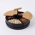 thumbnail image 2 of Divided Serving Tray with Bamboo Lid, Sectional Platter for Table Events, 2 of 7