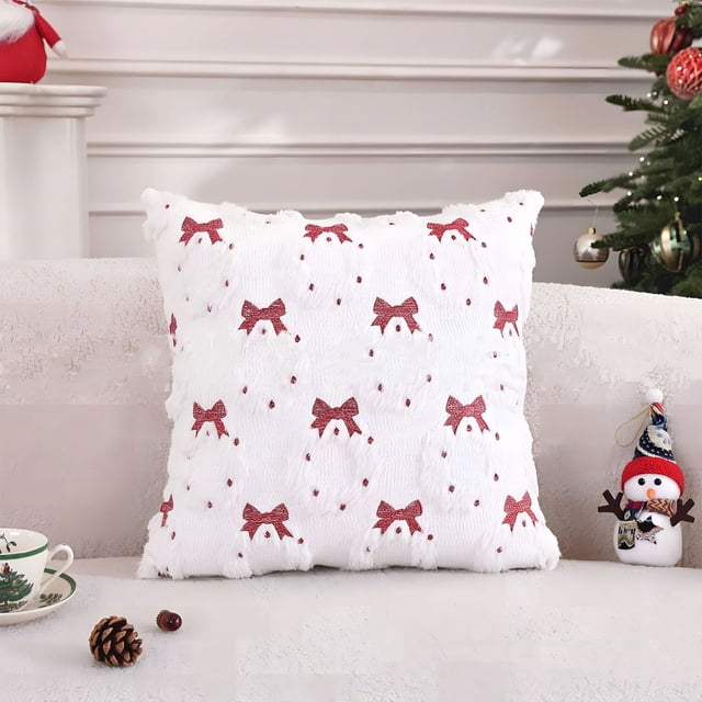Funda de Almohada Navideña de 45 X 45 Cm - Decoración Navideña - Decoración Del Hogar