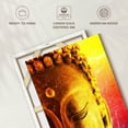 thumbnail image 6 of Elephant Stock Stunning Buddha Wall Art - Vertical Canvas Wall Art - Living Room Wall Decor - Religion And Spirituality Canvas - Brown And Yellow Decor - 24" x 36", 6 of 8