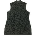 thumbnail image 5 of JM Collection Women's Jacquard Sleeveless Sweater Grey Animal Size XS, 5 of 5