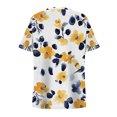 thumbnail image 4 of Tops de Manga Corta de Tamaño Más de las Mujeres, Blusas de Cuello en V Impresas de Verano de Moda para Uso Casual, Diario Y de Fiesta, 4 of 8