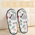 thumbnail image 2 of Balery Cute Cartoon Sloth Pantuflas de Casa de Felpa Silenciosas con Diseño Estampado, Zapatillas Cómodas Antideslizantes de Algodón para Interior-Large, 2 of 8