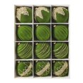 thumbnail image 2 of 12Pcs 3.15 Inch Olive Green Christmas Ball Ornaments, Flocked Velvet Shatterproof Hanging Balls for Christmas Tree Decor, 2 of 7