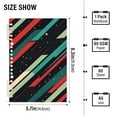 thumbnail image 2 of FORMRS 1-Subject Spiral Notebook 8" x 5" College Ruled 60 Refillable Sheet, 2 Pack, Abstract Stripes, 2 of 7