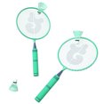 thumbnail image 2 of Children Badminton Rackets, Iron Alloy Kids Durable Badminton Set  for Playground Mint Green, 2 of 8