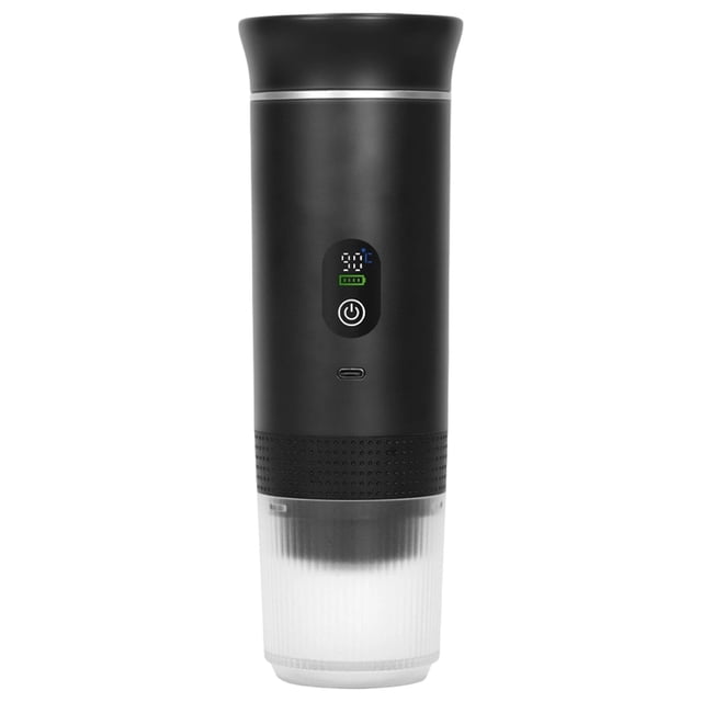 Food Blender Processor Portable Coffee Maker Heating & Rechargeable with Display — Works with Ground Coffee Small & Large ; Travel & Camping Machine 20 Bar Extr Food Mixer Kitchen Blender Electric Fo