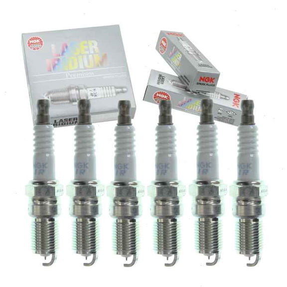6 pc NGK Laser Iridium Spark Plugs compatible with GMC Savana 2500 4.3L V6 1996-2003